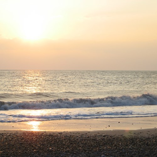 Solnedgang ved vesterhavet